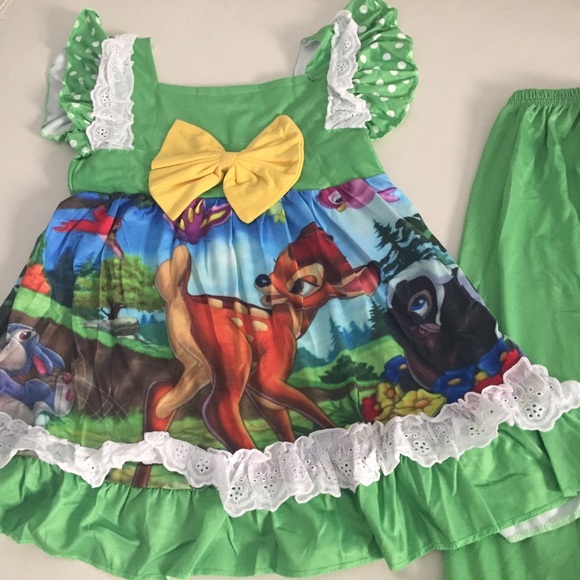 Bambi Cute ruffle tunic pants set - Picture 5 of 5